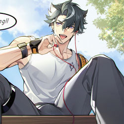 This is a pixiv picture whose title is 莱欧！.