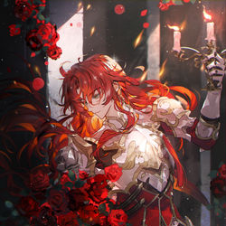 This is a pixiv picture whose title is 银枝.