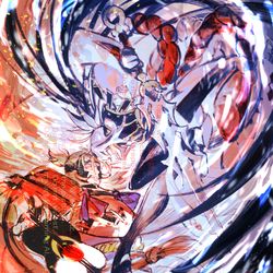 This is a pixiv picture whose title is 川中島組すき.