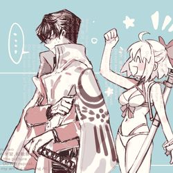 This is a pixiv picture whose title is 「やっぱり沖田君は、怖いなぁ･･･」落書き.