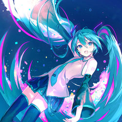 This is a pixiv picture whose title is 初音ミク.