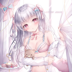 This is a pixiv picture whose title is 🧸🎀🤍.