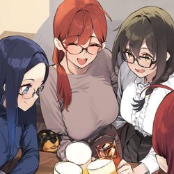 This is a pixiv picture whose title is 近視の姉＃138.