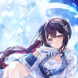 This is a pixiv picture whose title is 🟦新衣装あずきち⚒.
