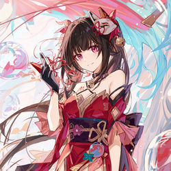 This is a pixiv picture whose title is hanabi.