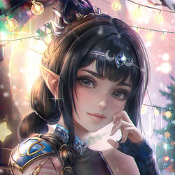 This is a pixiv picture whose title is Shadowheart.