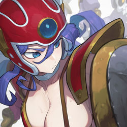 This is a pixiv picture whose title is 戦士.