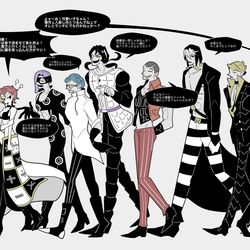 This is a pixiv picture whose title is トリッシュと暗殺チームの皆さん.