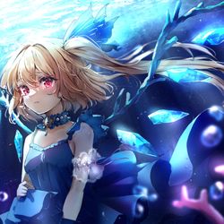 This is a pixiv picture whose title is 彼女のおちゆく宝石.