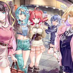 This is a pixiv picture whose title is 「ぶいすぽっ!」✖️「アトレ秋葉原.