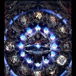 This is a pixiv picture whose title is 星座ノ魔神本.