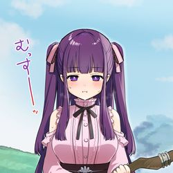 This is a pixiv picture whose title is 地雷系フェルン.