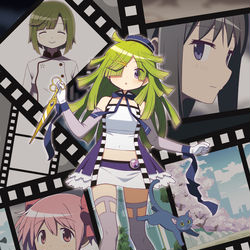 This is a pixiv picture whose title is まばゆと猫と優しき少女.