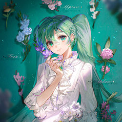 This is a pixiv picture whose title is flos.