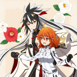 This is a pixiv picture whose title is 謙信ちゃんとぐだ子.