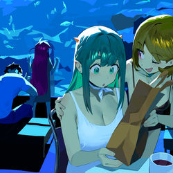 This is a pixiv picture whose title is 泳ぐことを学ぶ #4.