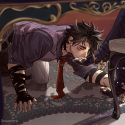 This is a pixiv picture whose title is Silent Worship.