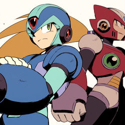 This is a pixiv picture whose title is ロックマンX30周年！.