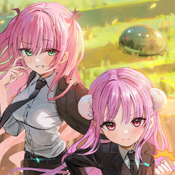 This is a pixiv picture whose title is ヘブバン.