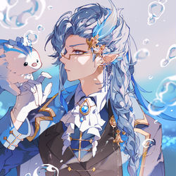 This is a pixiv picture whose title is Neuvillette.