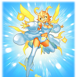 This is a pixiv picture whose title is 冬晴天.
