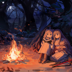This is a pixiv picture whose title is 火.