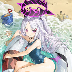 This is a pixiv picture whose title is 【蔚蓝档案】水日奈.
