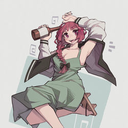 This is a pixiv picture whose title is Kikuri my beloved🍷.