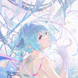 This is a pixiv picture whose title is miku.