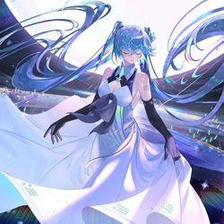 This is a pixiv picture whose title is miku.