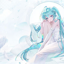 This is a pixiv picture whose title is miku.