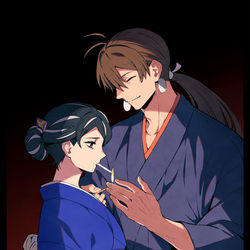 This is a pixiv picture whose title is 想い人.