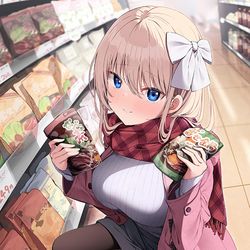 This is a pixiv picture whose title is 「どれにする・・・？」.