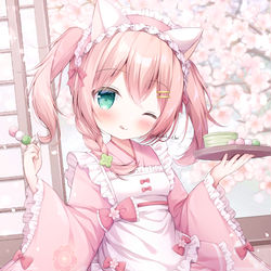 This is a pixiv picture whose title is 和メイドよつはちゃん.