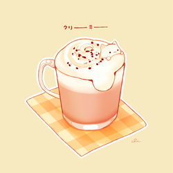 This is a pixiv picture whose title is クリームホットチョコレート.