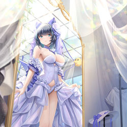 This is a pixiv picture whose title is 柴郡猫猫照镜子.
