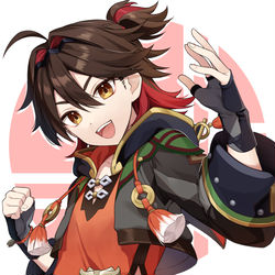 This is a pixiv picture whose title is ガミンくん.