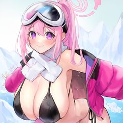 This is a pixiv picture whose title is 水着エイミ.