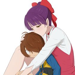 This is a pixiv picture whose title is 鬼太郎に甘えたいねこ姉さん.