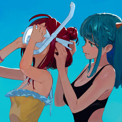This is a pixiv picture whose title is 泳ぐことを学ぶ #5🥽.