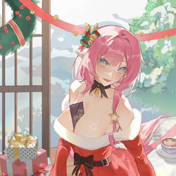 This is a pixiv picture whose title is 圣诞妖精小姐~.
