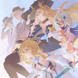 This is a pixiv picture whose title is 行くよ、相棒！.