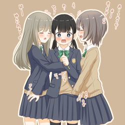 This is a pixiv picture whose title is 暖まる百合サンド.