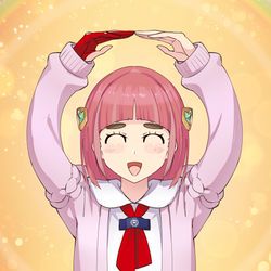 This is a pixiv picture whose title is ○/✕.