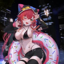 This is a pixiv picture whose title is ナイトプールちゅな.