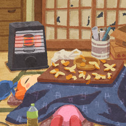 This is a pixiv picture whose title is こたつ.