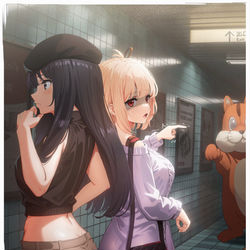 This is a pixiv picture whose title is た...たきな…あれは異変だよね？.