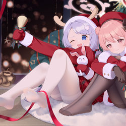 This is a pixiv picture whose title is 🎄.