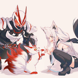 This is a pixiv picture whose title is 🦊🦊🦊.