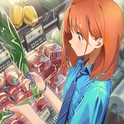 This is a pixiv picture whose title is 制服スーパー.